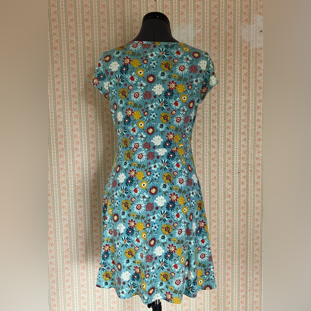 Wonder Nation Blue Floral Cap Sleeve Dress - Size 2XL (Juniors) - Picture 2 of 6
